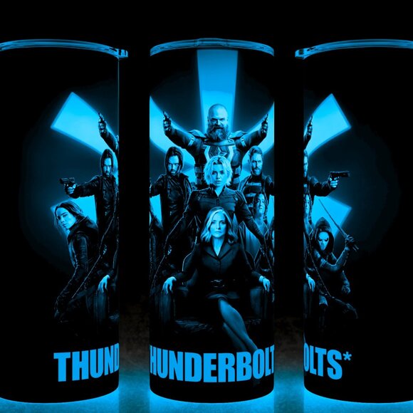 Glow in the Dark Thunderbolts * Comic Book Superhero Movie Cup Mug Tumbler 20oz - Picture 1 of 4